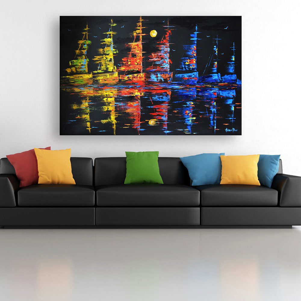 inep-b07cllmpnd-close-up-of-ship-happens_-abstract-unframed-ocean-night-wall-art-showing-a-sailboat-on-a-starry-sea..jpeg